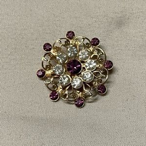 Beautiful Vintage Rhinestone Brooch